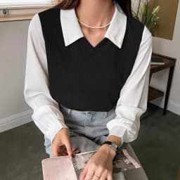 Summer Blouse Women Korean Style False Two-piece Polo Collar Blouses Y2k Tops Streetwear Loose Youth Pullovers Elegant Shirt