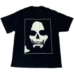 2026 Summer Limited Edition Design Printed Skull Pure Cotton Men's and Women's Matching Short-Sleeved T-Shirt