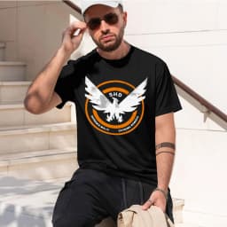 2026 new model The Division Shd Grunge Logo 2 T-Shirt tops graphic shirts kawaii clothes customs mens clothingComfortable Crew