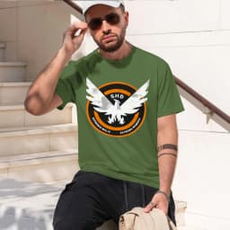2026 new model The Division Shd Grunge Logo 2 T-Shirt tops graphic shirts kawaii clothes customs mens clothingComfortable Crew