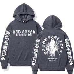 Bad Omens Do You Feel Love Ghost Print Hoodies Men Women Fashion Gothic Casual Bodywarmer Hooded High Quality Fleece Sweatshirts
