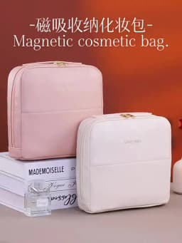 Portable Standing Up Bag Travel Waterproof Toiletry Storage Pouch Bag for Brues Cosmetic Tools Women's Makeup Organizer