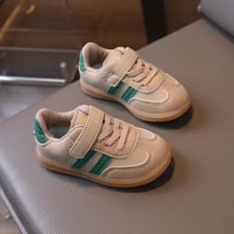 Classic Retro Children's Tennis Shoes Stripe Patchwork Boys Girls School Sneakers Causal Non-slip Daily Wear Kids Sports Shoes