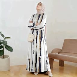 Muslim Cotton Abayas For Women Dashiki Loose Dress Batwing Sleeve Femme Robe