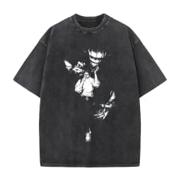 Jujutsu Kaisen Manga T-shirt Okkotsu Yuta Printed Tshirt For Men's Clothing Washed Oversized T Shirt Short Sleeve Cotton Tees