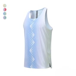 Summer New Men's Sleeveless Printed Fitness Running Vest, Breathable Lightweight Quick Drying Sports Vest