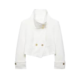 Spring New Women Stand Collar Street Jacket Casual Long Sleeve Button Solid Color Jacket Simple Style Commuter Clothing Female
