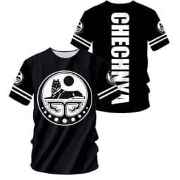 Chechnya Emblem T-Shirt Men Women Chechen Heritage Graphic Tee Summer outdoor sports casual fashionable street clothing