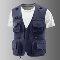 Fishing Vest Breathable Fishing Travel Mesh Vest with Zipper Pockets Summer Work Vest for Outdoor Activities