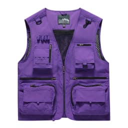 Fishing Vest Breathable Fishing Travel Mesh Vest with Zipper Pockets Summer Work Vest for Outdoor Activities