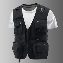 Fishing Vest Breathable Fishing Travel Mesh Vest with Zipper Pockets Summer Work Vest for Outdoor Activities