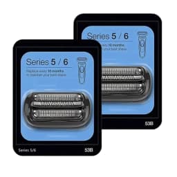 Adapted for 53B Series 5/6 Replacement Head Compatible with Electric Shaver Razor 5018s, 5020s, 5031s, 5050cs, 6072cc,Black