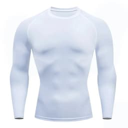 Sword Print Long Sleeve Compression Shirt for Men Athletic Quick Dry Tshirts Tops Gym Workout Running Baselayers Undershirts
