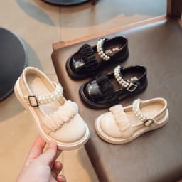 Cartoon Princess Shoe Fashion Simple Leather Shoe Comfort Versatile Exquisite Girl Shoes Trendy Butterfly Bow Casual Child Shoe