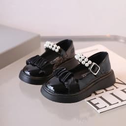 Cartoon Princess Shoe Fashion Simple Leather Shoe Comfort Versatile Exquisite Girl Shoes Trendy Butterfly Bow Casual Child Shoe