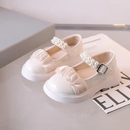 Cartoon Princess Shoe Fashion Simple Leather Shoe Comfort Versatile Exquisite Girl Shoes Trendy Butterfly Bow Casual Child Shoe