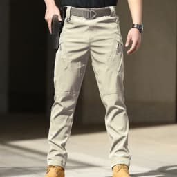 Men Elastic Sharkskin Spring Autumn City Cargo Pants Hiking Camping Climbing Casual Tactical Military Combat Trousers Quick Dry