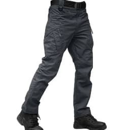 Men Elastic Sharkskin Spring Autumn City Cargo Pants Hiking Camping Climbing Casual Tactical Military Combat Trousers Quick Dry