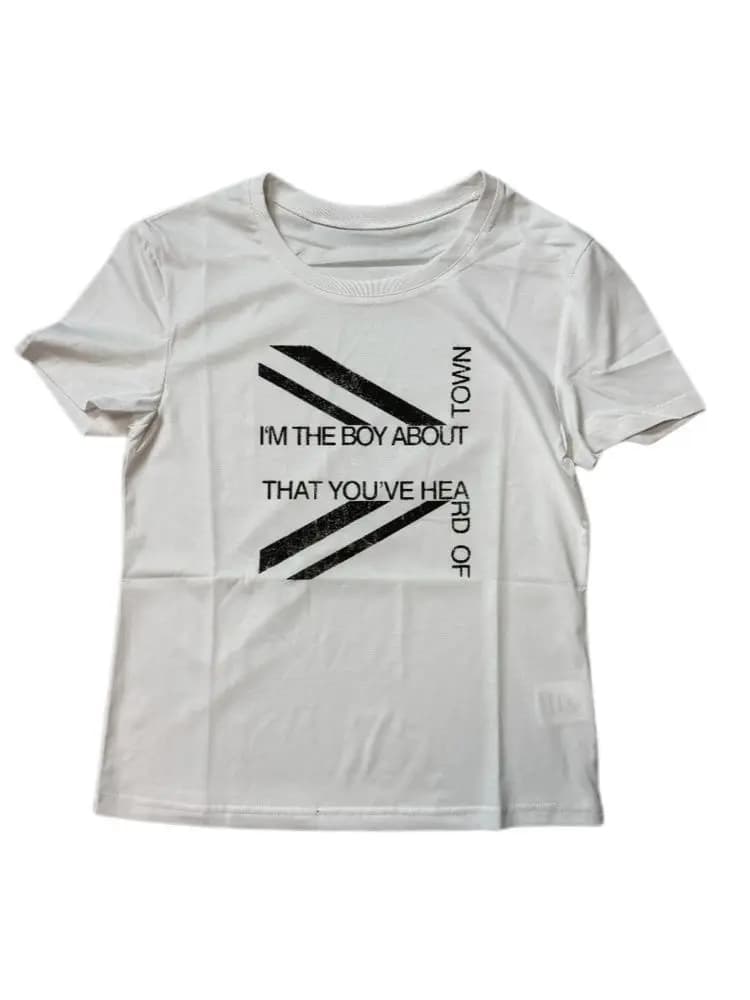 American-style Retro Summer New Short-sleeved Letter-printed Loose T-shirt for Casual Street-wear, Suitable for Couples.