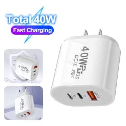 40W USB C Charger Quick Charge EU US Plug PD USB-C Type C Fast USB QC 3.0 Charger for iPhone 14 Xiaomi Samsung Macbook