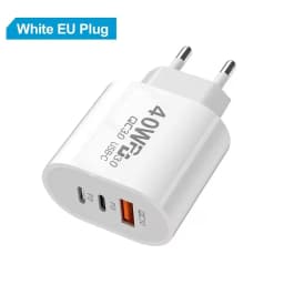 40W USB C Charger Quick Charge EU US Plug PD USB-C Type C Fast USB QC 3.0 Charger for iPhone 14 Xiaomi Samsung Macbook