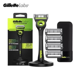 Gillette Labs Razor Aurora Series Flexdisc 5-Layer Induction Blade Sharp Beard Shaving Razor for Men with Stand