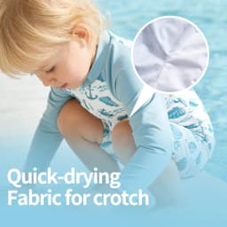 Elinfant Baby One Piece Swimsuit Infant Toddler Boy Girl Swimwear Fashion Prints Zip Front Washable Reusable Baby Clothes