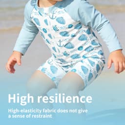 Elinfant Baby One Piece Swimsuit Infant Toddler Boy Girl Swimwear Fashion Prints Zip Front Washable Reusable Baby Clothes