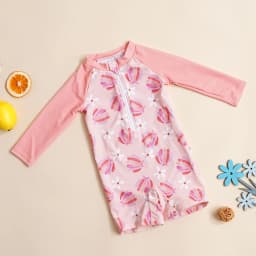 Elinfant Baby One Piece Swimsuit Infant Toddler Boy Girl Swimwear Fashion Prints Zip Front Washable Reusable Baby Clothes