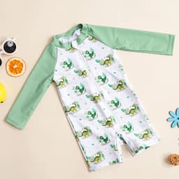 Elinfant Baby One Piece Swimsuit Infant Toddler Boy Girl Swimwear Fashion Prints Zip Front Washable Reusable Baby Clothes