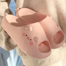Women House BathSlippers Casual Cute Lovely Cartoon Hamburger Cat Capybara Summer Indoor Non-slip Soft Soles Comfy Home Female