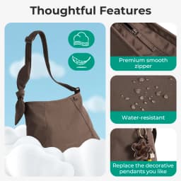 BAGSMART Women Large Capacity Crossbody Bag Casual Shoulder Handbag Waterproof Travel Bag Multi-Function Overnight Shoulder Bag