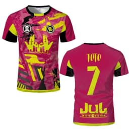 2026 Summer New JUL Jersey New Outdoor Sports Breathable Quick-Drying Football T-Shirt Men's & Women's Casual Short-Sleeve Tee