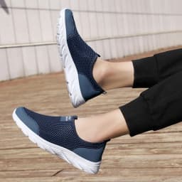Summer Mesh Casual Shoes For Men Breathable Low-cut Men's Running Shoes Outdoor Non-slip Lightweight Sneakers Man Slip-on Shoes