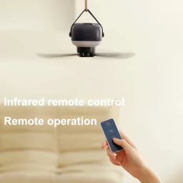 Portable Wireless Mini Ceiling Fan Light USB Remote Control Stand Night Light for Home Outdoor Camping - New Year Gift Idea