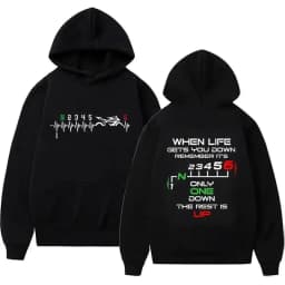 Men's Hoodies male Pullover Clothing Oversized Sweatshirts 1N23456 Motorcycle Gear Biker Heartbeat Print Graphic Women Tracksuit