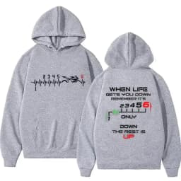 Men's Hoodies male Pullover Clothing Oversized Sweatshirts 1N23456 Motorcycle Gear Biker Heartbeat Print Graphic Women Tracksuit