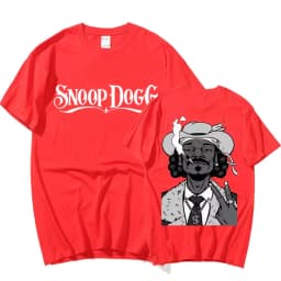 Hot Sale Rapper Snoop Dogg Graphic T-Shirt, Men's Hip Hop Fashion Funny Tee, Summer Unisex Streetwear Oversized T-Shirt