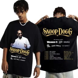 Hot Sale Rapper Snoop Dogg Graphic T-Shirt, Men's Hip Hop Fashion Funny Tee, Summer Unisex Streetwear Oversized T-Shirt
