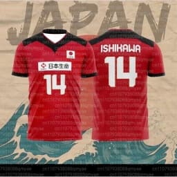 Japanese Volleyball Suit Parent Child Wear R. Takahashi 21 Ishikawa 14 Sports and Leisure Breathable Quick Drying Loose T-shirt