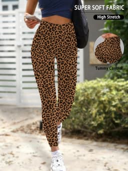 High Waisted Comfort Leggings - Women's Super Soft Tummy Control Fit for Yoga Running Workout and Daily Life