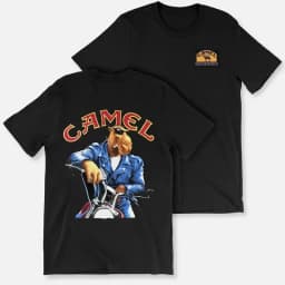 Retro Car Camel Cigarettes T-Shirt Vintage Cotton Tops Tee Short Sleeve Casual Streetwear Oversized Women Men Clothing 2026