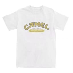 Retro Car Camel Cigarettes T-Shirt Vintage Cotton Tops Tee Short Sleeve Casual Streetwear Oversized Women Men Clothing 2026