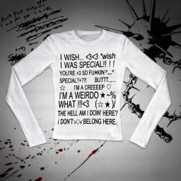Y2K casual women's short sleeved printed fashion retro Harajuku street style high street Gothic American aesthetic emotional gir