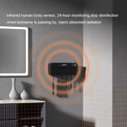 Smart UV Toothbrush Holder Sterilizer Toothpaste Squeezer Dispenser LED Displayed Timming Disinfection Bathroom Accessories Set