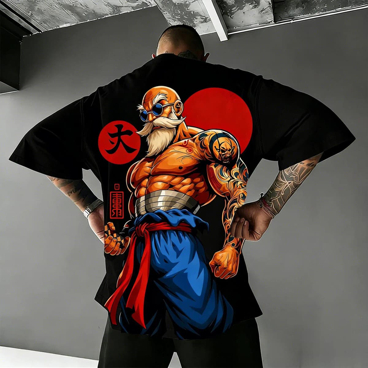 2026 Summer Dragon Ball Retro Pure Cotton Fitness T-shirt Men's Oversized Short-sleeved Family Unisex Children's Casual Shirt