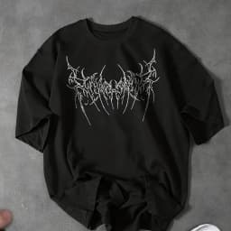 Men's Dark Gothic Style Summer New Retro Unisex Casual Fashion Y2K T-shirt