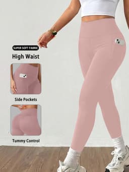 Women Yoga Leggings with Pockets High Waisted Super Soft Tummy Control for Workout Running