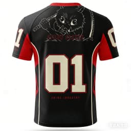 Demon Slayer Adult and Kids American-Style Jersey T-Shirt, Multi-Character 3D Print Trendy Anime Short Sleeve, Shorts Friend