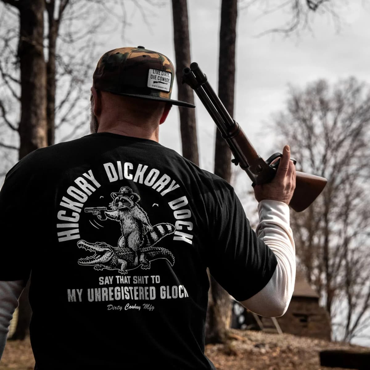 Hickory Dickory Dock Men's T-Shirt - Combat Iron Military T-shirt - Suitable for Sports Wear Pure Cotton
